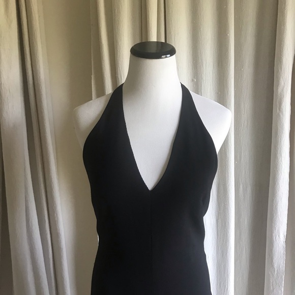 Elie Tahari Racerback Maxi Dress Black Formal - Picture 7 of 13